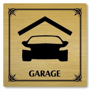 Garage, 80x80mm, zlatá, Nebraska